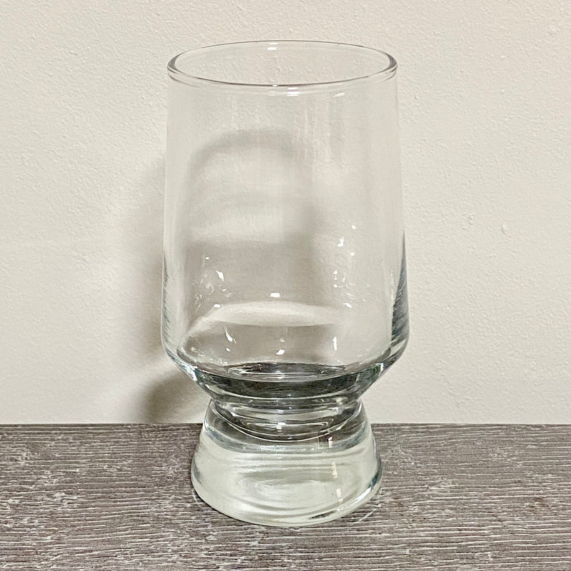 Vintage Singular Clear Bubble Thick Base Drinking Sherry Glass Ravenhead Apollo