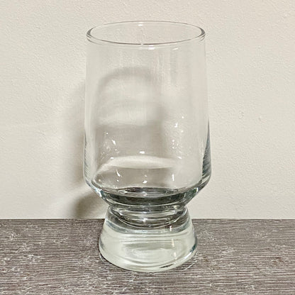 Vintage Singular Clear Bubble Thick Base Drinking Sherry Glass Ravenhead Apollo