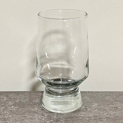 Vintage Singular Clear Bubble Thick Base Drinking Sherry Glass Ravenhead Apollo