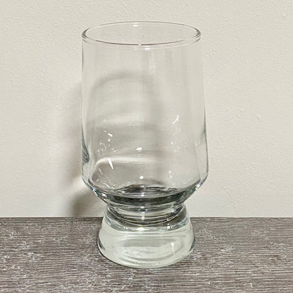 Vintage Singular Clear Bubble Thick Base Drinking Sherry Glass Ravenhead Apollo