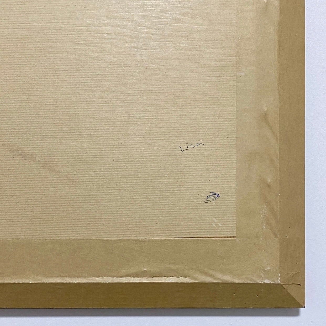 Vintage White Stallion In Moonlight Horse Print Signed Lumen Winter Framed Rare