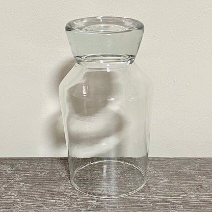 Vintage Singular Clear Bubble Thick Base Drinking Sherry Glass Ravenhead Apollo