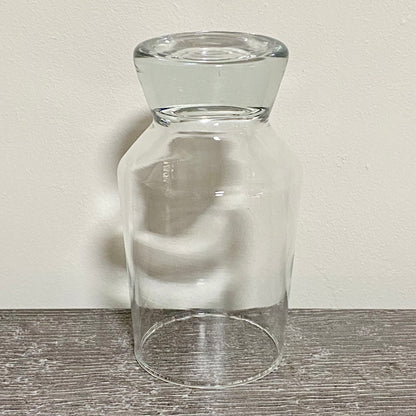 Vintage Singular Clear Bubble Thick Base Drinking Sherry Glass Ravenhead Apollo