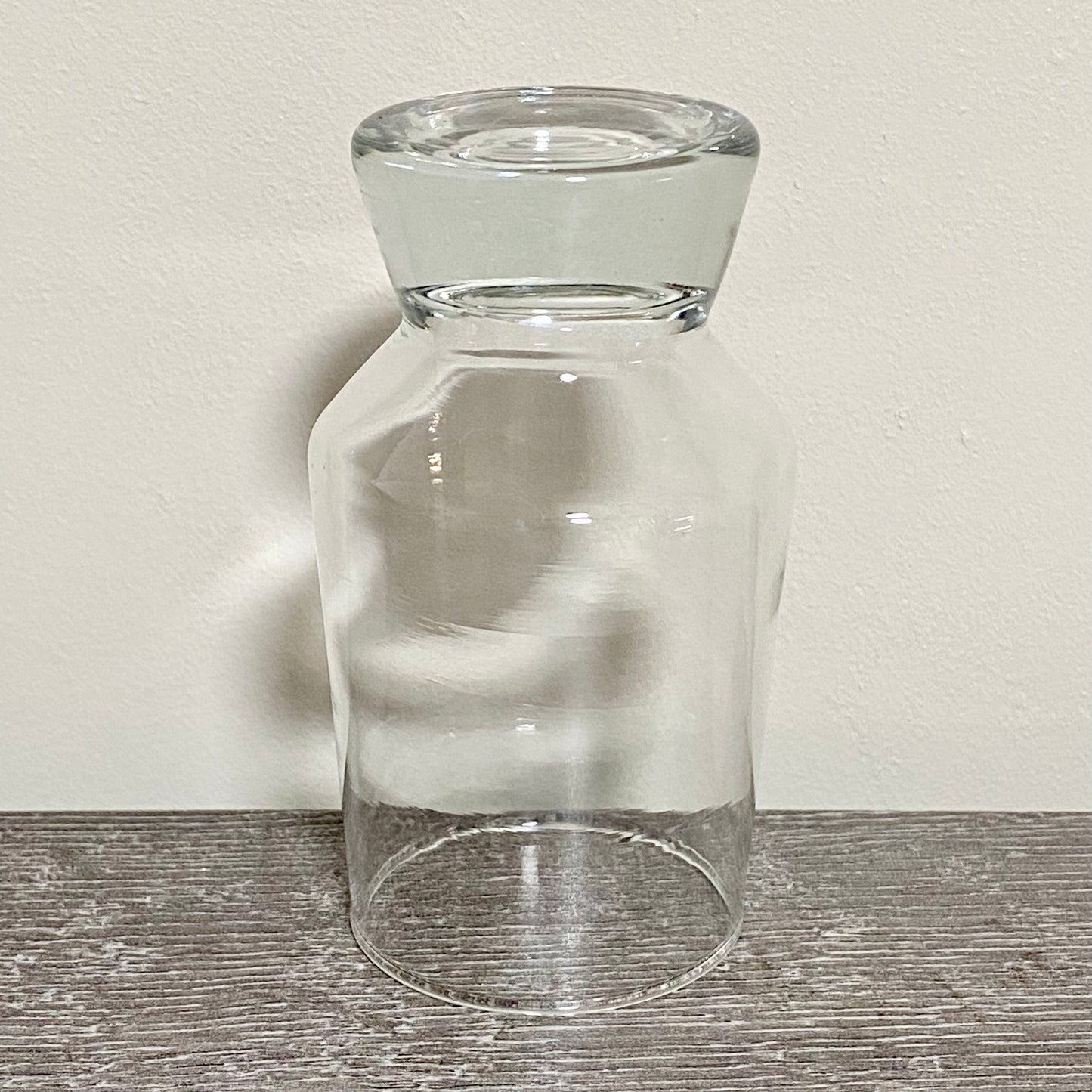 Vintage Singular Clear Bubble Thick Base Drinking Sherry Glass Ravenhead Apollo
