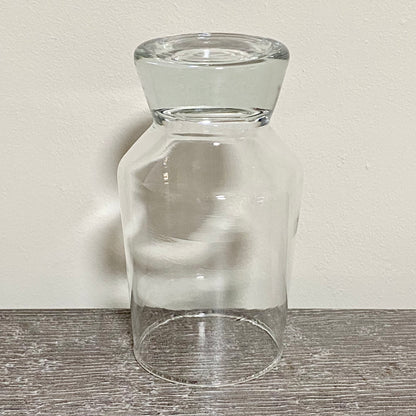 Vintage Singular Clear Bubble Thick Base Drinking Sherry Glass Ravenhead Apollo