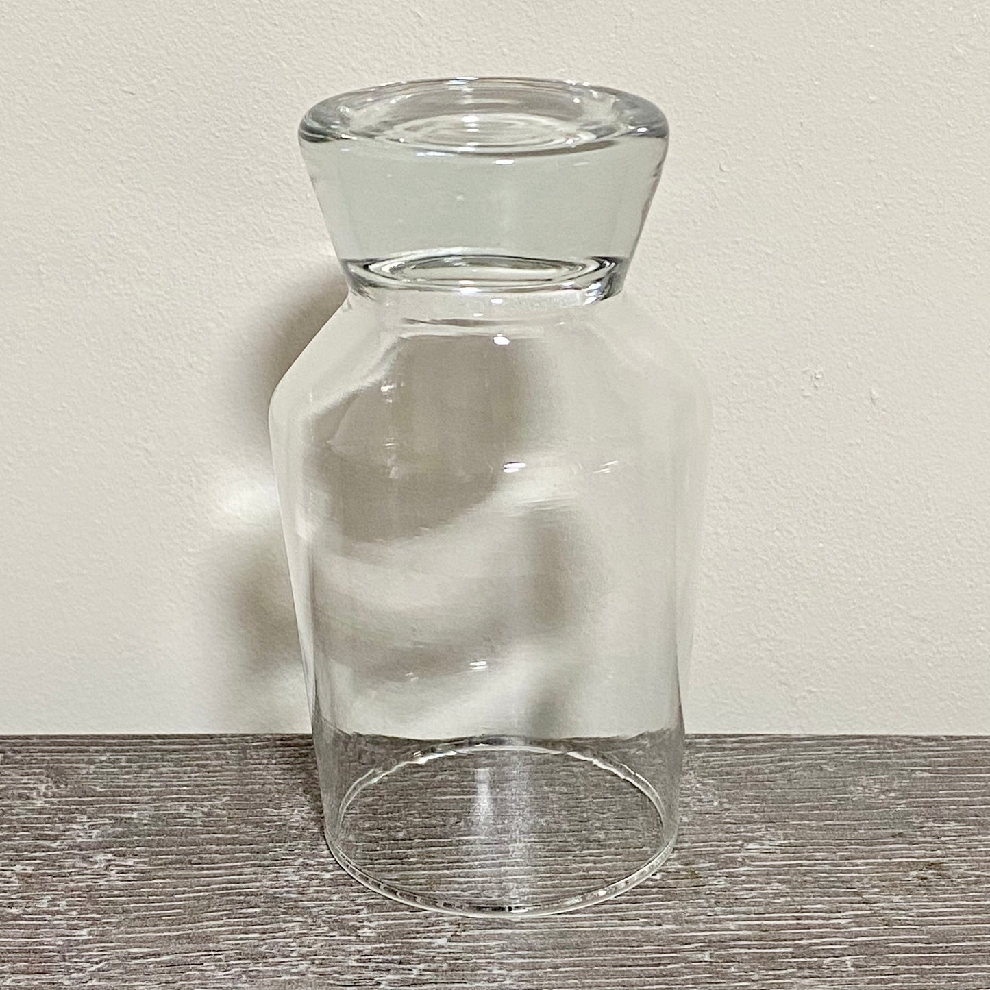 Vintage Singular Clear Bubble Thick Base Drinking Sherry Glass Ravenhead Apollo