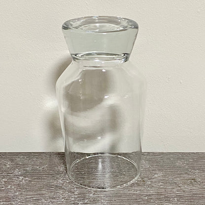 Vintage Singular Clear Bubble Thick Base Drinking Sherry Glass Ravenhead Apollo