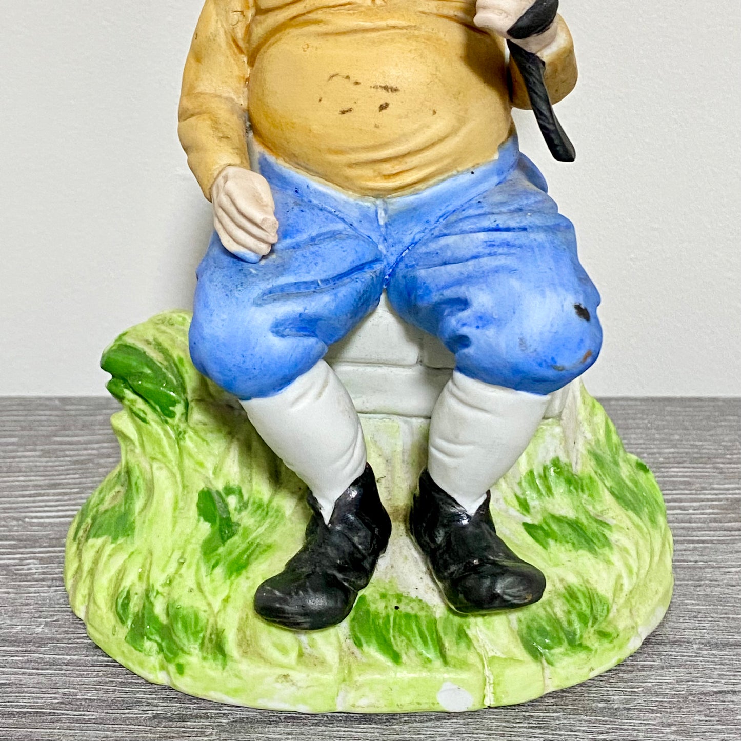Vintage Capodimonte Porcelain Figurine Old Man Figure Ornament & Balloons 1970s