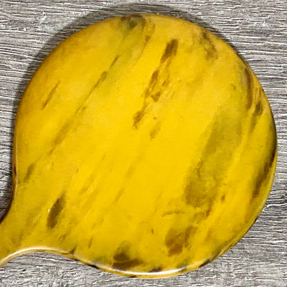 Vintage Faux Tortoiseshell Retro Round Handheld Mirror 1950s English Mid Century