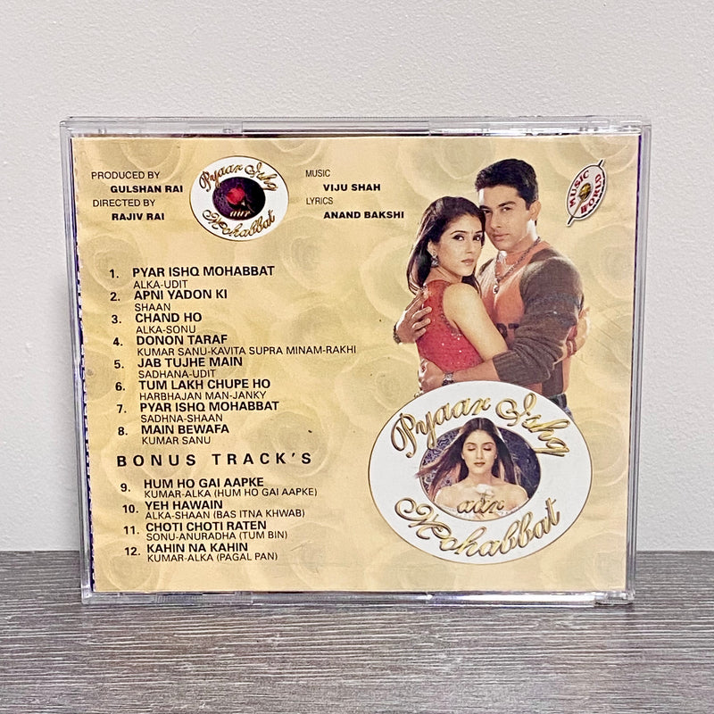 Viju Shah Anand Bakshi Pyaar Ishq Aur Mohabbat Audio CD 2001 Bollywood Hindi