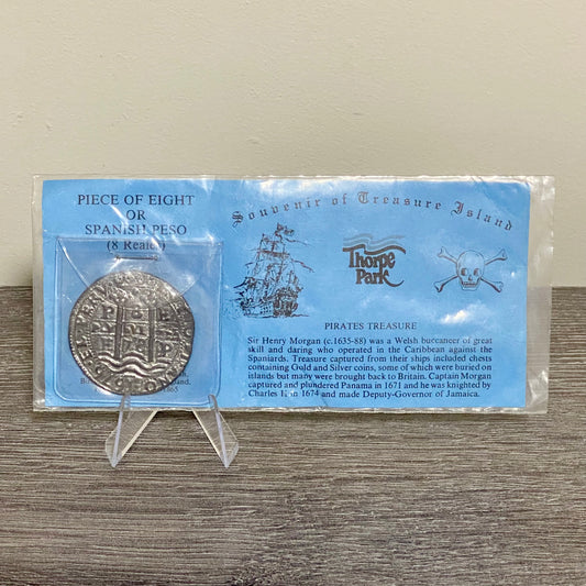Piece Of Eight Spanish Peso 8 Reales Thorpe Park Pirates Treasure Coin 1676 Rare