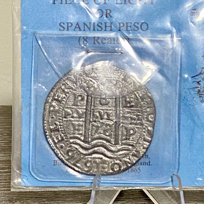 Piece Of Eight Spanish Peso 8 Reales Thorpe Park Pirates Treasure Coin 1676 Rare