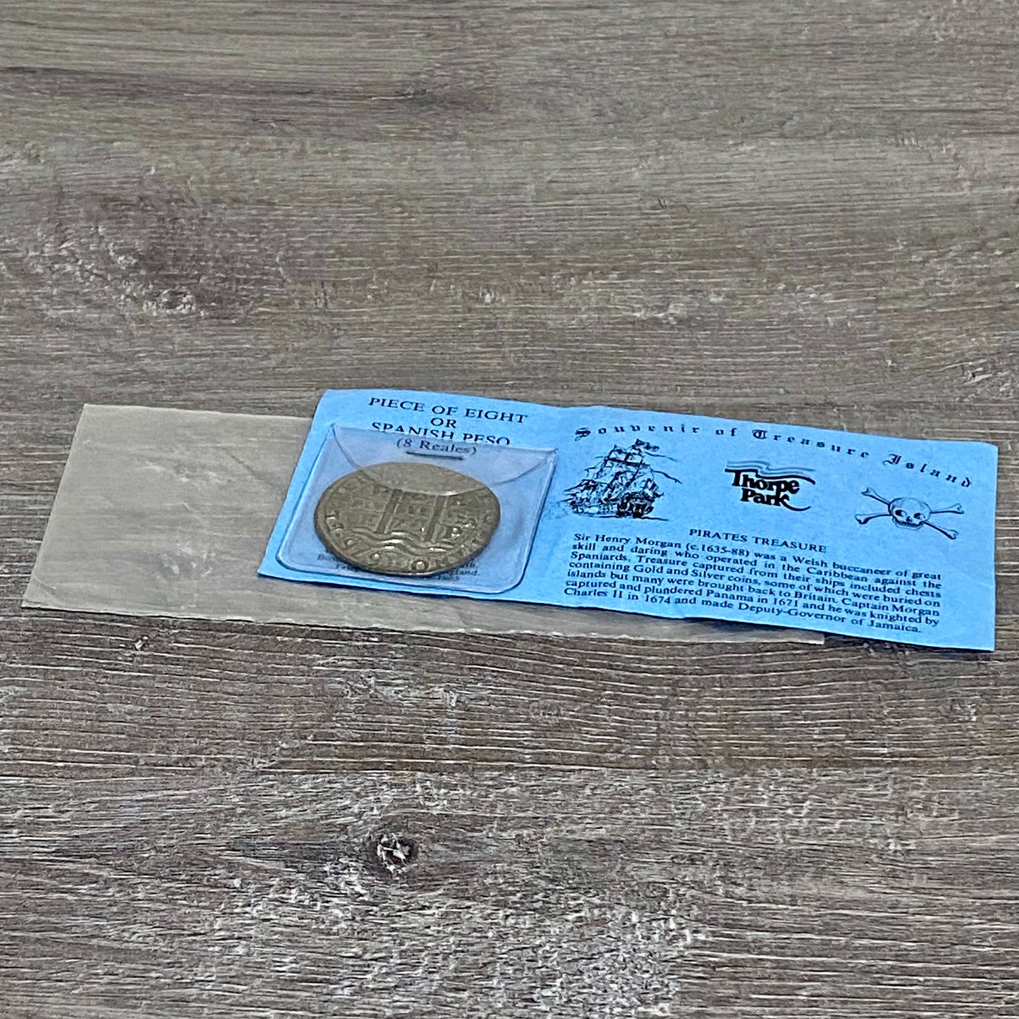 Piece Of Eight Spanish Peso 8 Reales Thorpe Park Pirates Treasure Coin 1676 Rare