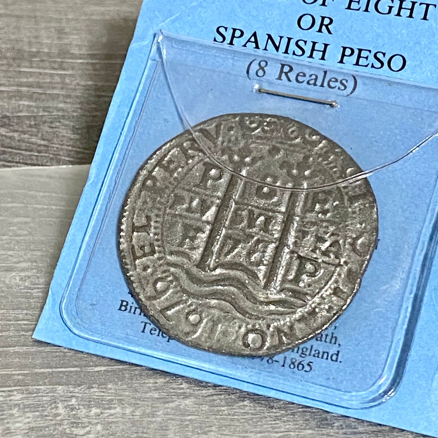 Piece Of Eight Spanish Peso 8 Reales Thorpe Park Pirates Treasure Coin 1676 Rare