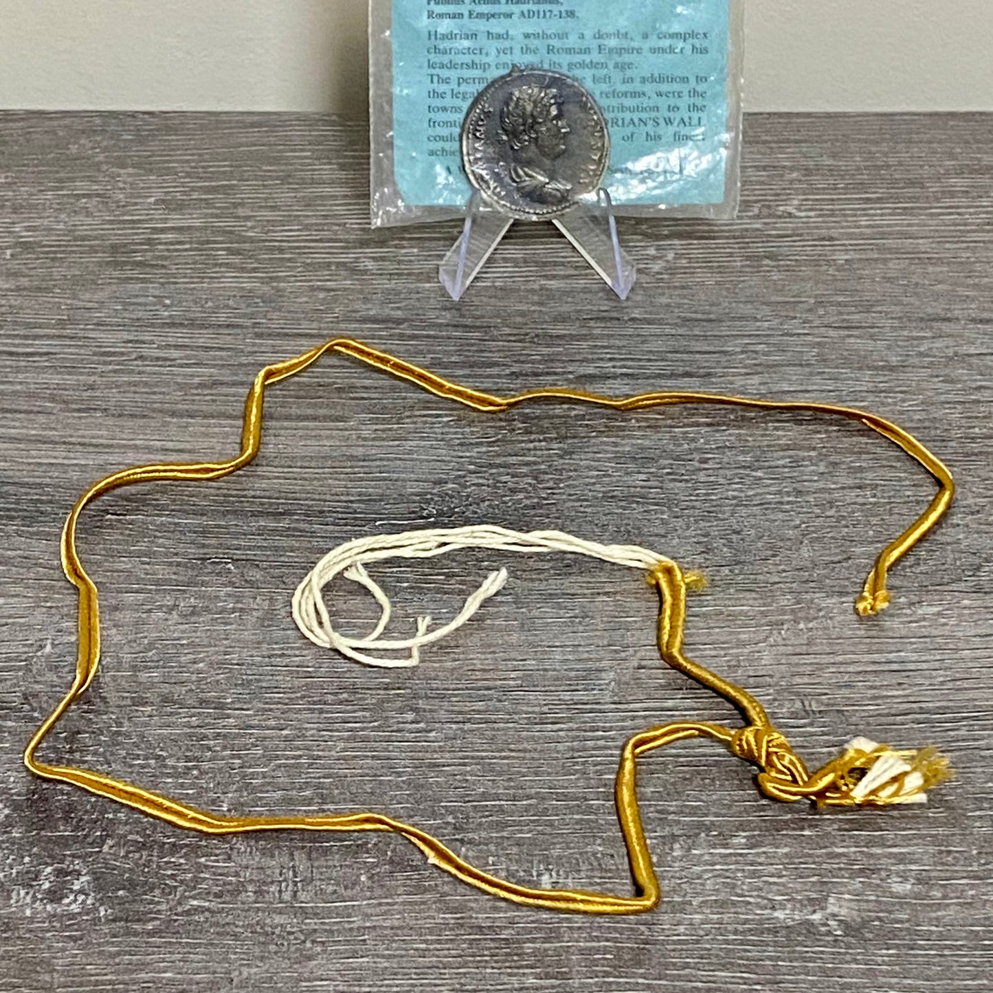 Roman Emperor Hadrian Pendant Necklace Charm Coin Round AD 76-138 Rare