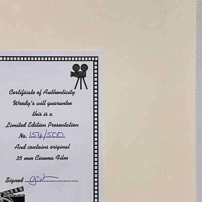 Vintage Grease John Travolta No.154 /500 Limited Ed Mounted Film Cell Display