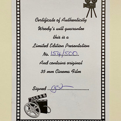 Vintage Grease John Travolta No.154 /500 Limited Ed Mounted Film Cell Display