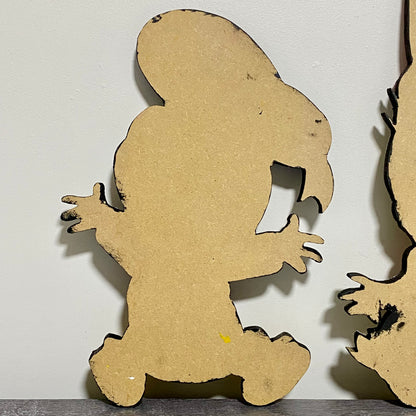 Donald & Daisy Duck Disney Wall Display Plaque Art Sign Set Of 2 Painted Pair