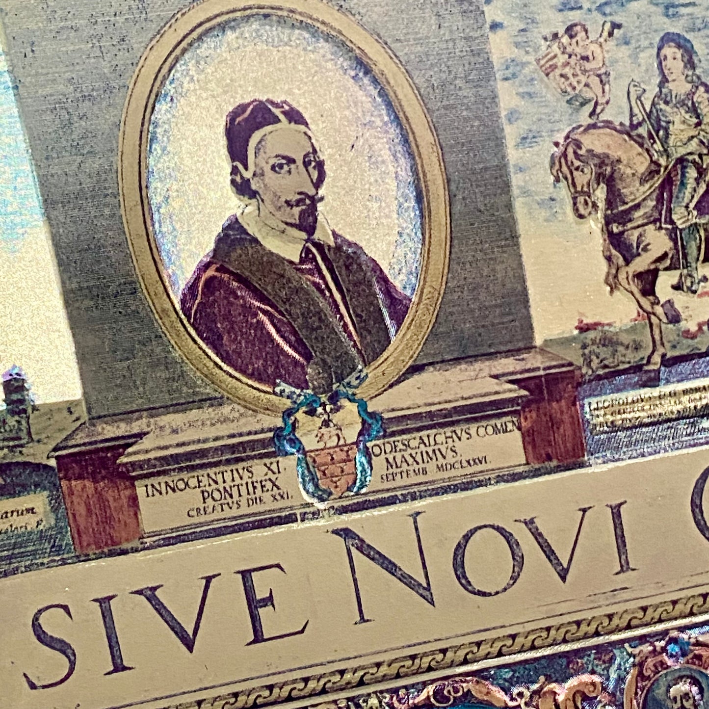 Vintage Blaeu Wall Map Gold Foil Nova Totivs Terrarum Novi Orbis Framed & Glazed