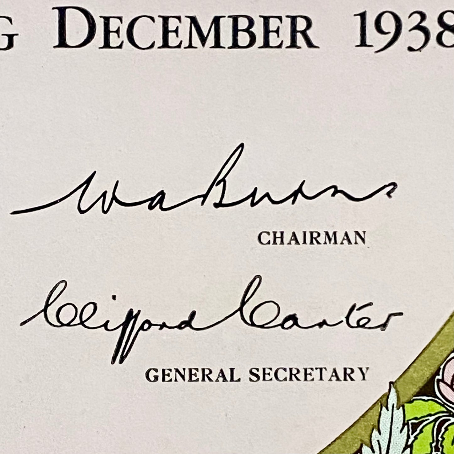 Vintage Senior Scholars Award Certificate On Board The Shaftesbury Society 1938