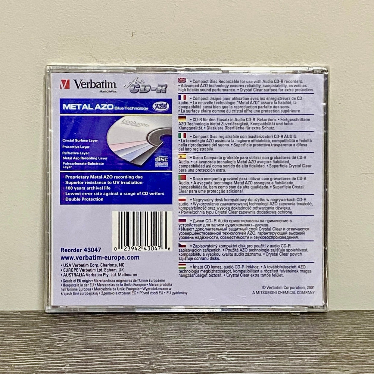 2x Audio CD-R Verbatim 80 Min Recordable CD Brand New & Sealed