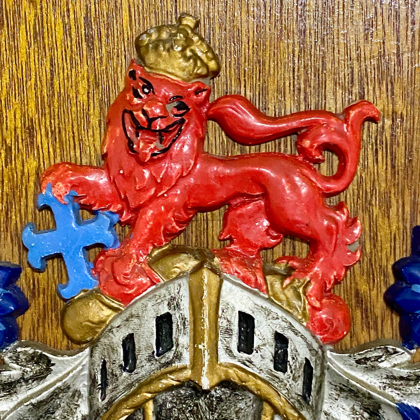 Vintage Heraldic Armorial General Accident Insurance Coat Of Arms Moneo Et Munio