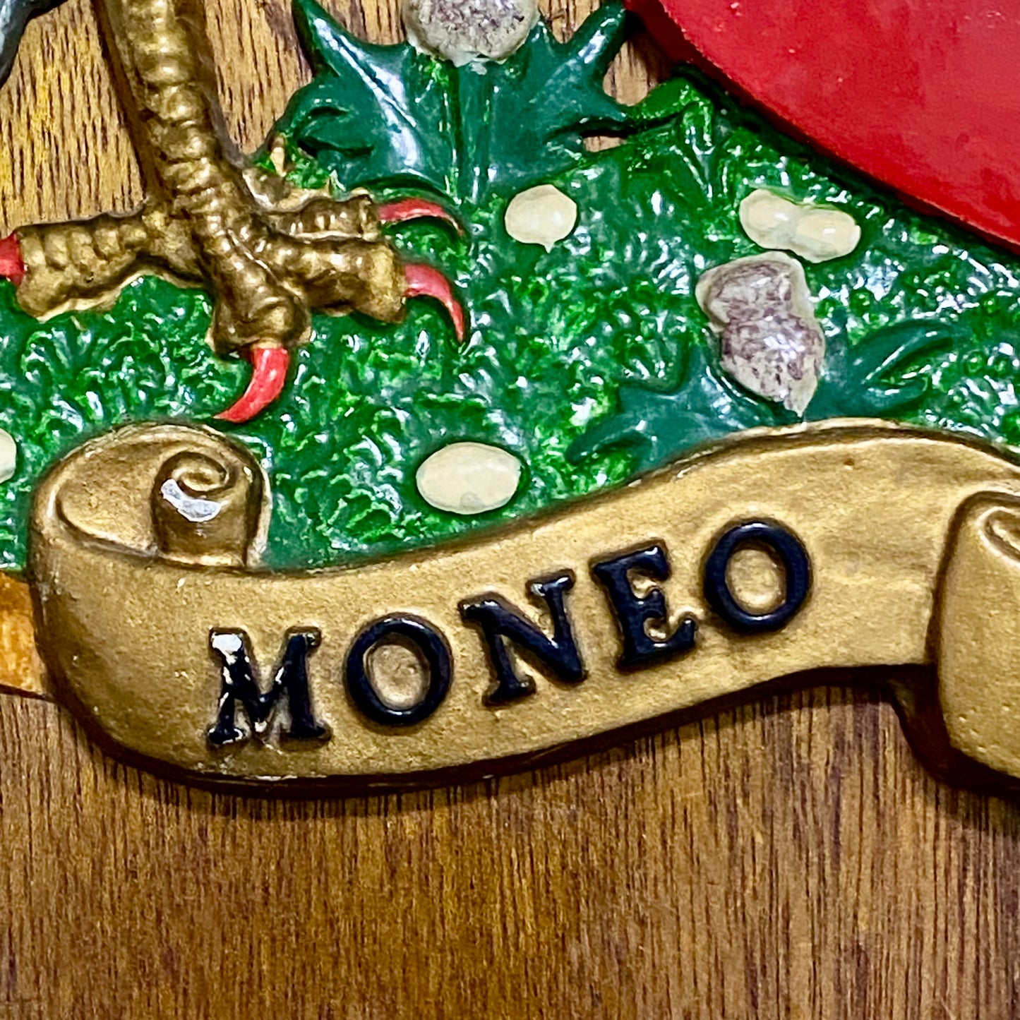 Vintage Heraldic Armorial General Accident Insurance Coat Of Arms Moneo Et Munio
