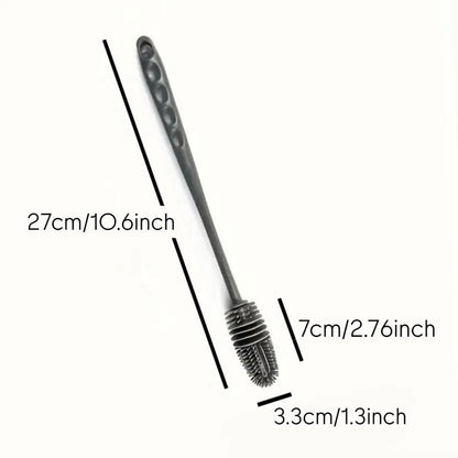 4 Piece Silicone Long Handle Bottle Brush Glass Cleaning Kitchen Washing Tool