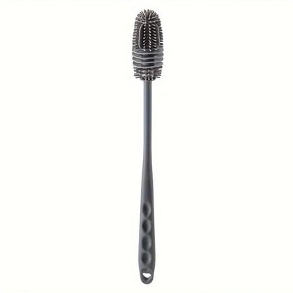 4 Piece Silicone Long Handle Bottle Brush Glass Cleaning Kitchen Washing Tool