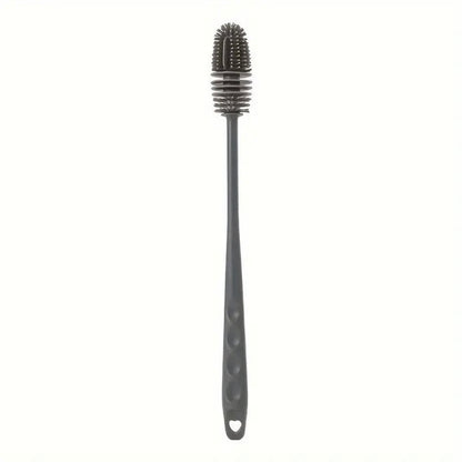 4 Piece Silicone Long Handle Bottle Brush Glass Cleaning Kitchen Washing Tool