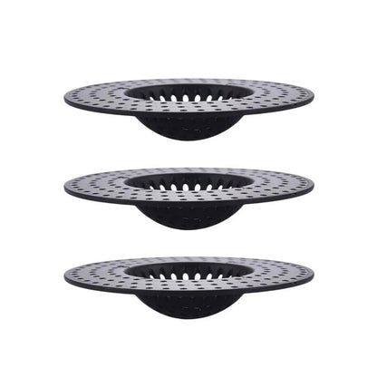 3 Piece Kitchen Sink Drain Strainer Filter Shower Bathroom Hair Stopper Cover