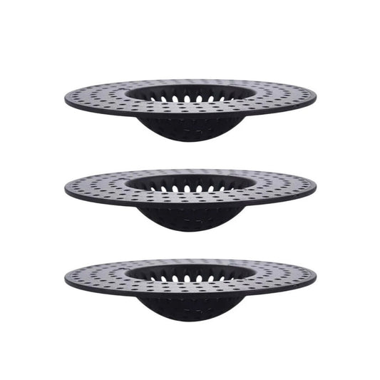 3 Piece Kitchen Sink Drain Strainer Filter Shower Bathroom Hair Stopper Cover