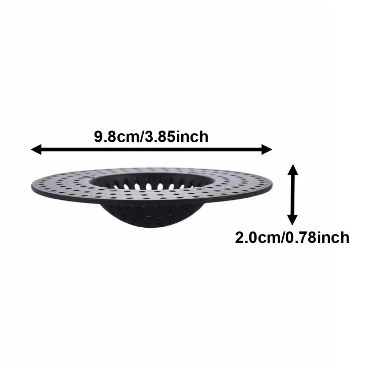 3 Piece Kitchen Sink Drain Strainer Filter Shower Bathroom Hair Stopper Cover