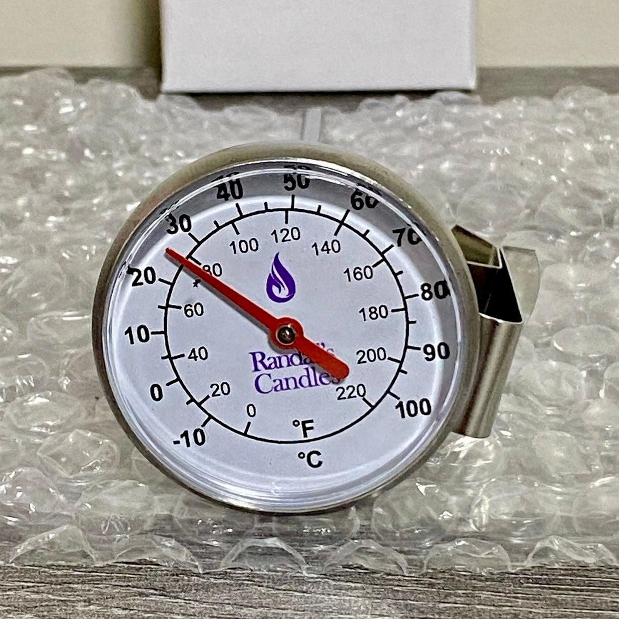 Randall’s Candles Stainless Steel Frothy Coffee & Milk Thermometer 125mm Barista