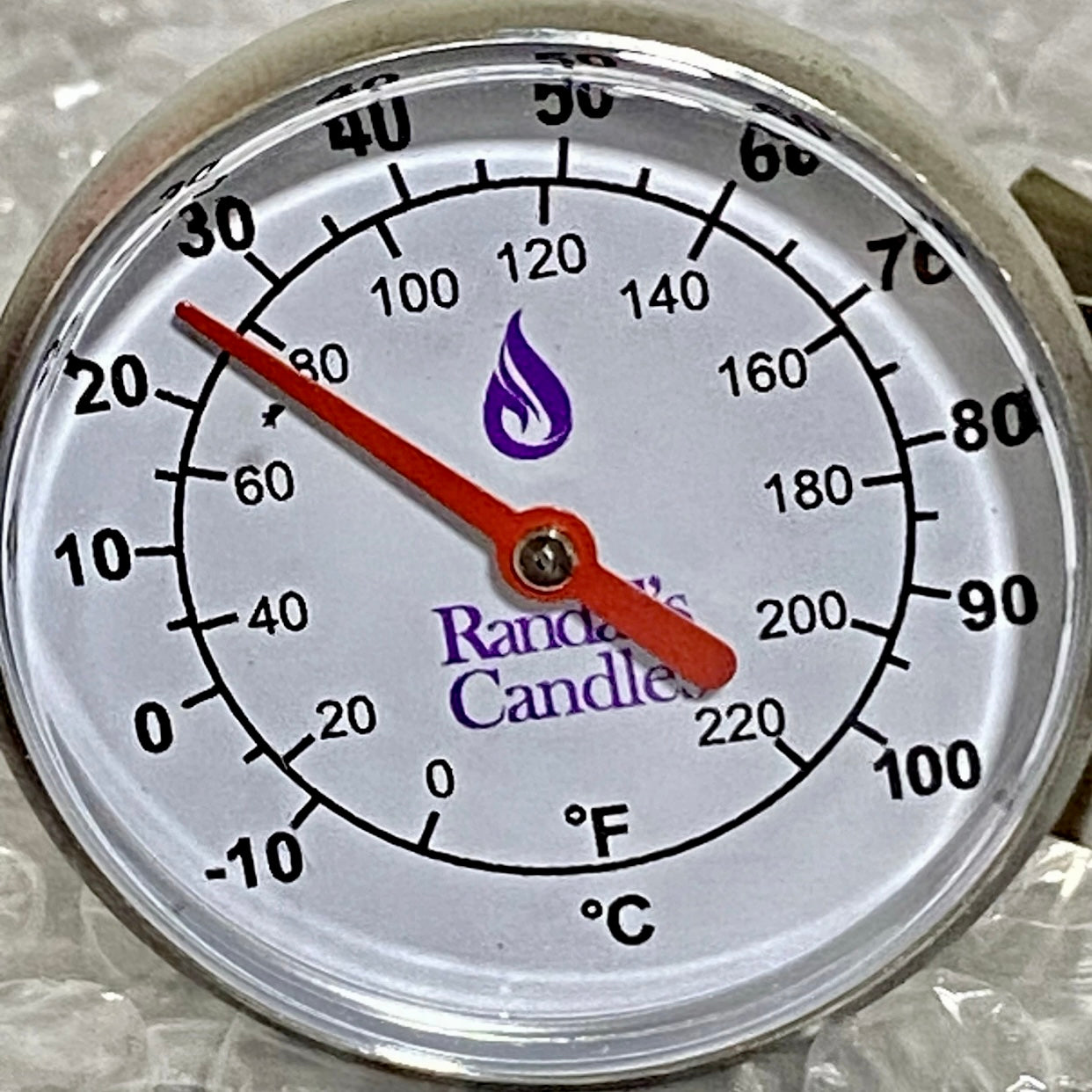 Randall’s Candles Stainless Steel Frothy Coffee & Milk Thermometer 125mm Barista