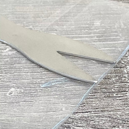 1x Metal Traditional Fish & Chip Fork Stainless Classic Original Retro Style New