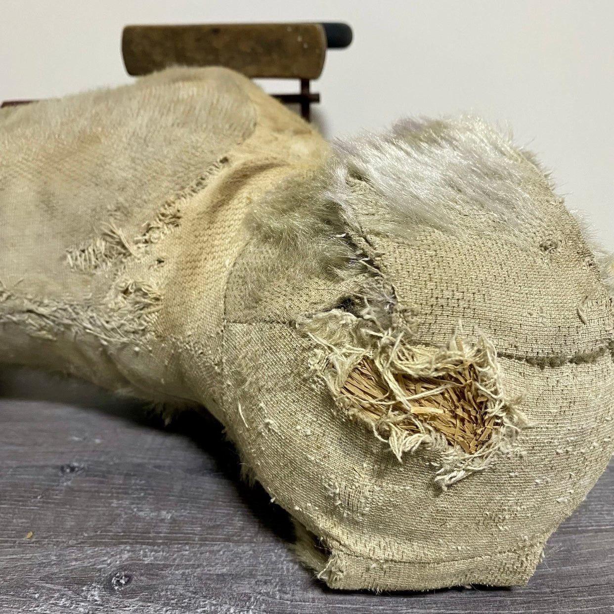 Vintage Pedigree Soft Toys 1940s/50's Mohair Dog Push Along Walker Toy Prop Rare