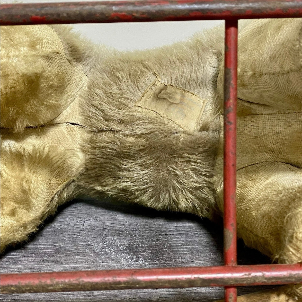 Vintage Pedigree Soft Toys 1940s/50's Mohair Dog Push Along Walker Toy Prop Rare