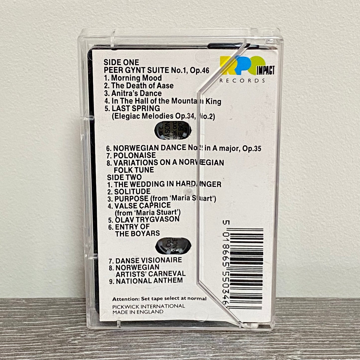 Vintage Norwegian Rhapsody Royal Philharmonic Orchestra 1980s Cassette Tape 5003