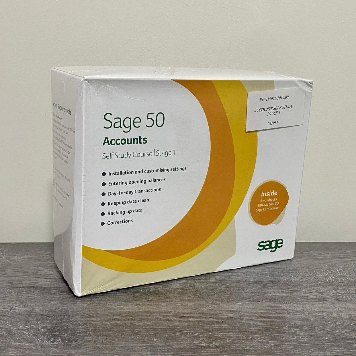 Official Sage 50 Accounts Professional Self Study Course Stage 1 New & Sealed