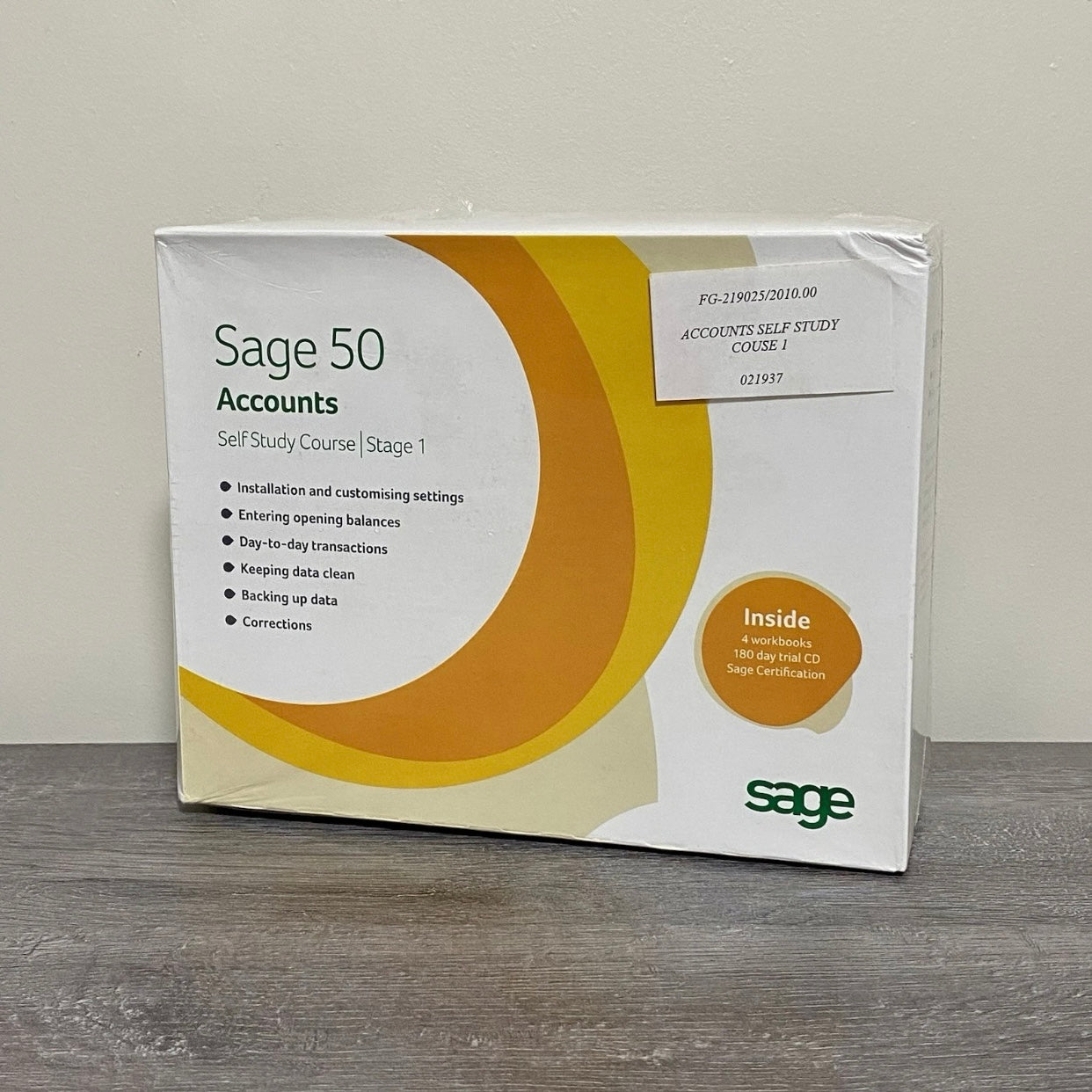 Official Sage 50 Accounts Professional Self Study Course Stage 1 New & Sealed