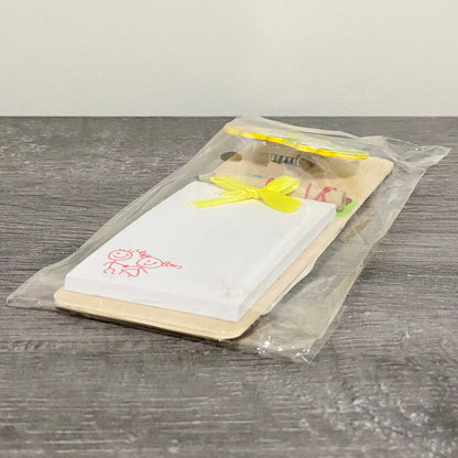 Fridge Magnet Wooden Owl Magnetic Mini Shopping List Notepad With Pencil & Clip