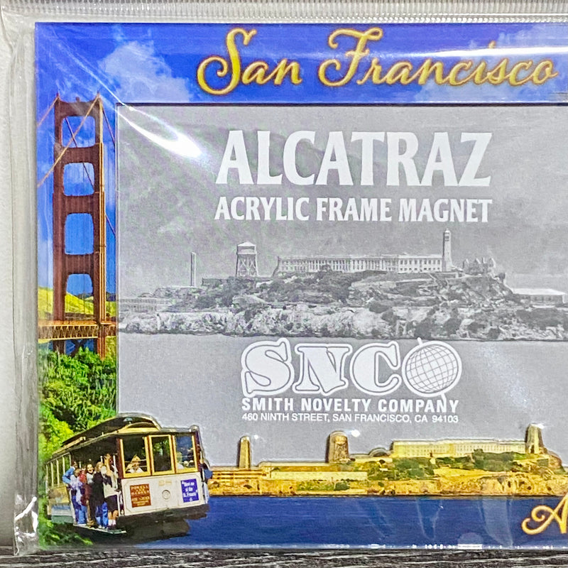 Fridge Magnet Photo Frame San Francisco Alcatraz For 4” X 3” Magnetic & Easel