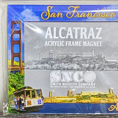 Fridge Magnet Photo Frame San Francisco Alcatraz For 4” X 3” Magnetic & Easel