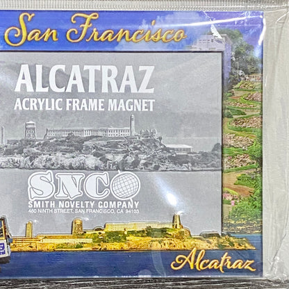 Fridge Magnet Photo Frame San Francisco Alcatraz For 4” X 3” Magnetic & Easel