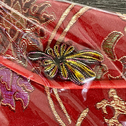 Chinese Traditional Oriental Style Silk Jewellery Travel Purse Pouch Floral Bag