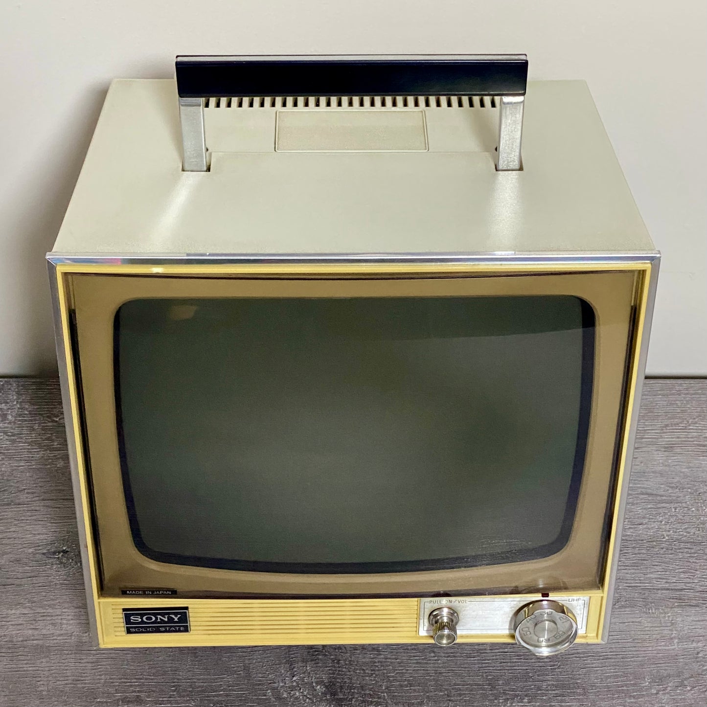 Vintage Sony TV-110 UK Black & White 1971 Portable TV Made In Japan VGC Rare