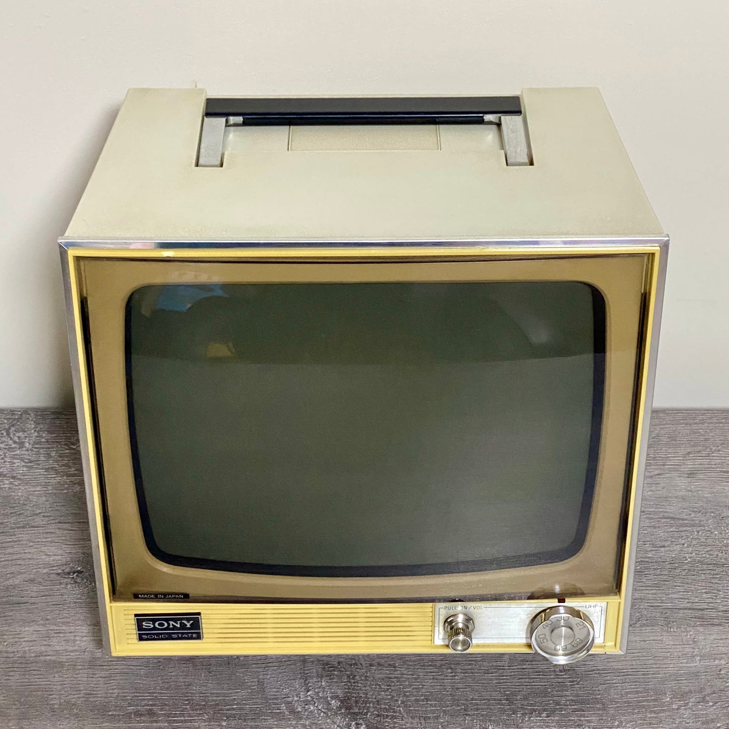 Vintage Sony TV-110 UK Black & White 1971 Portable TV Made In Japan VGC Rare