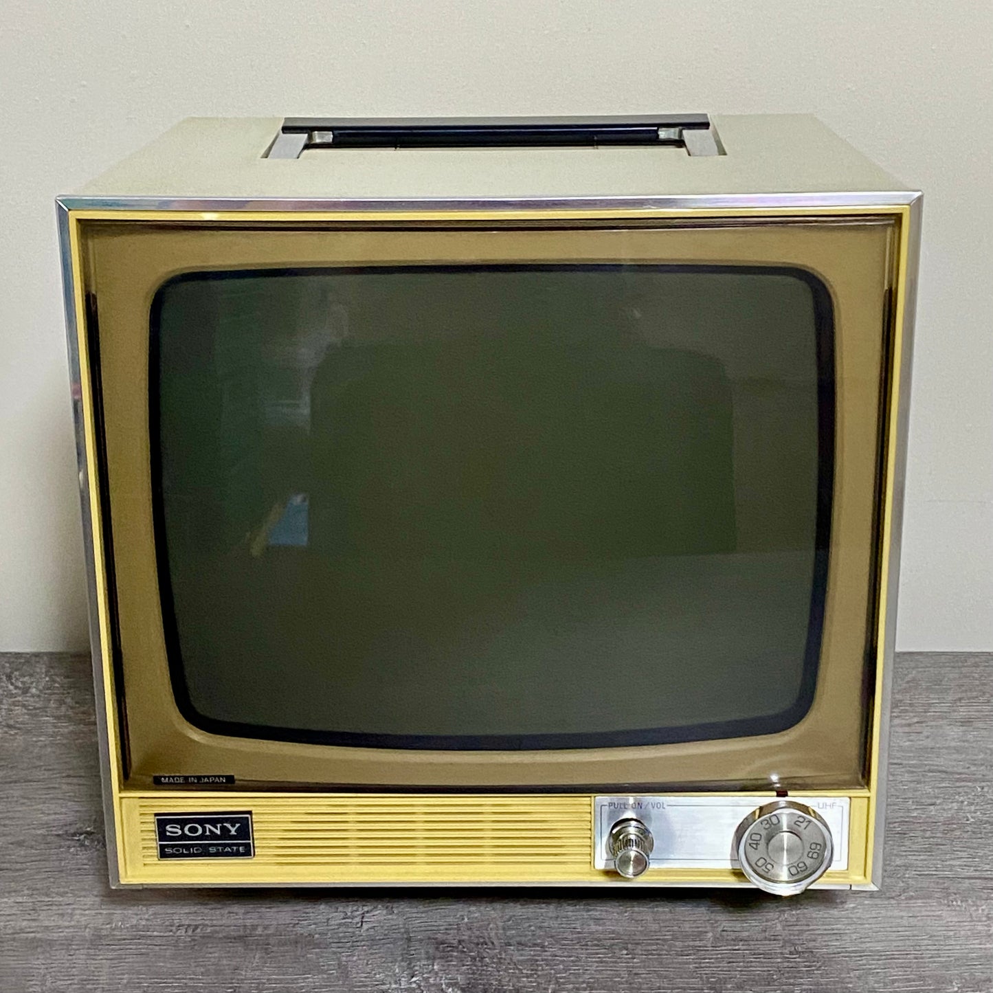 Vintage Sony TV-110 UK Black & White 1971 Portable TV Made In Japan VGC Rare