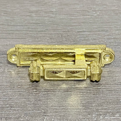 Vintage Curtain Tie Back Post Hooks Gold Colour Art Deco Retro Style Solid Metal